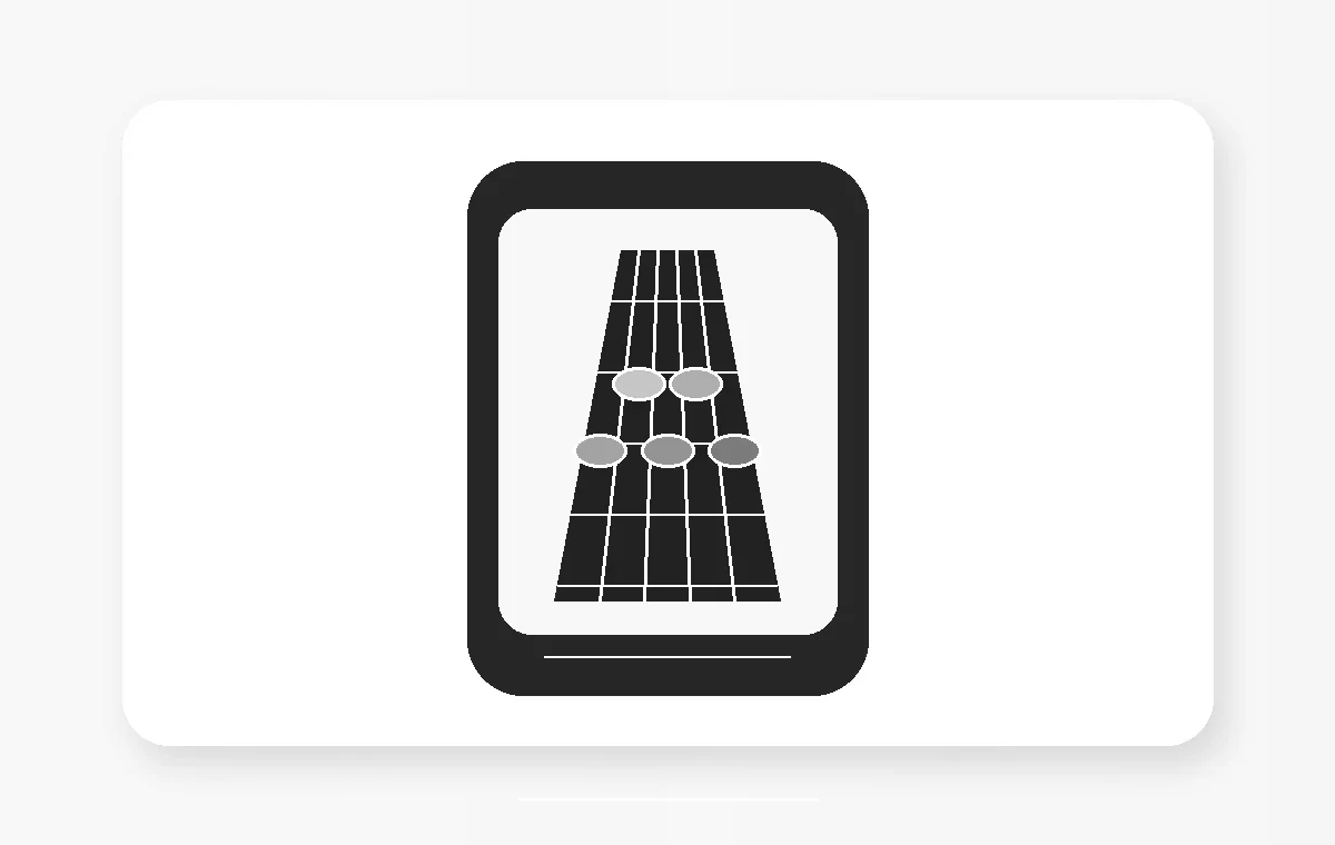 Abstract mobile rhythm game visual